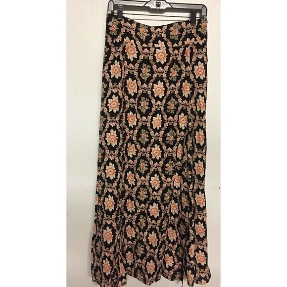 Flynn Skye Black Floral Rara Maxi Skirt M NWOT - Picture 3 of 14